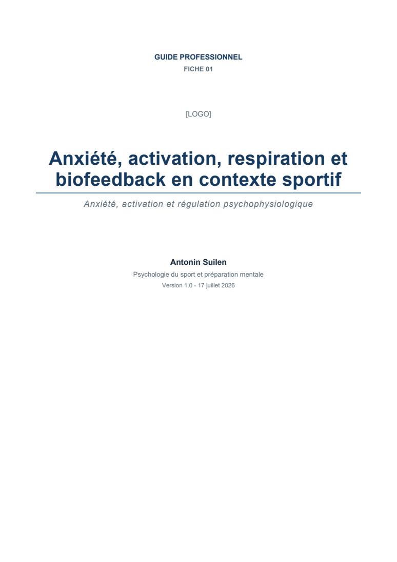 Aperçu flouté d’un guide professionnel sur l’activation, la respiration et le biofeedback